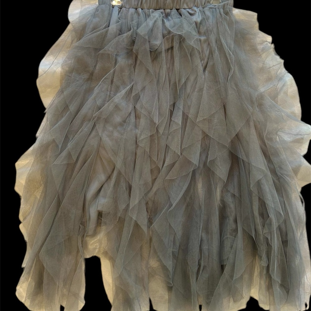 Supreme Fashion gray/silver tulle skirt size L